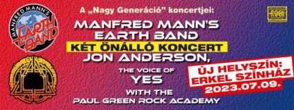 Manfred Mann's Earth Band/ ÚJ HELYSZÍN!!